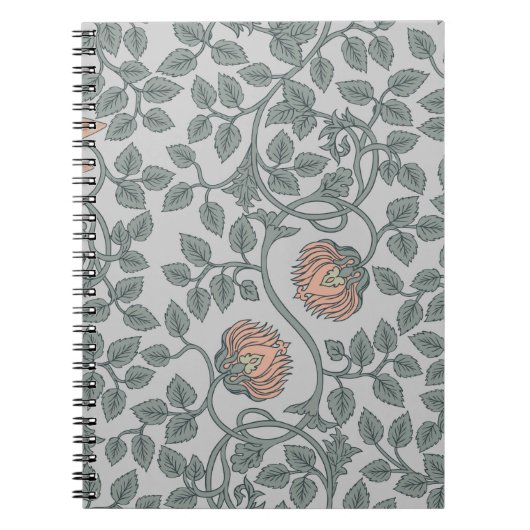 Vintage, nahtlose Muster, Retro-Wallpaper Notizblock (Vorderseite)