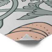 Vintage, nahtlose Muster, Retro-Wallpaper Poster (Ecke)