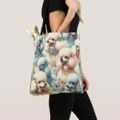 Vintage Nahtlose Poodle-Illustration Tasche (Von Nahem)