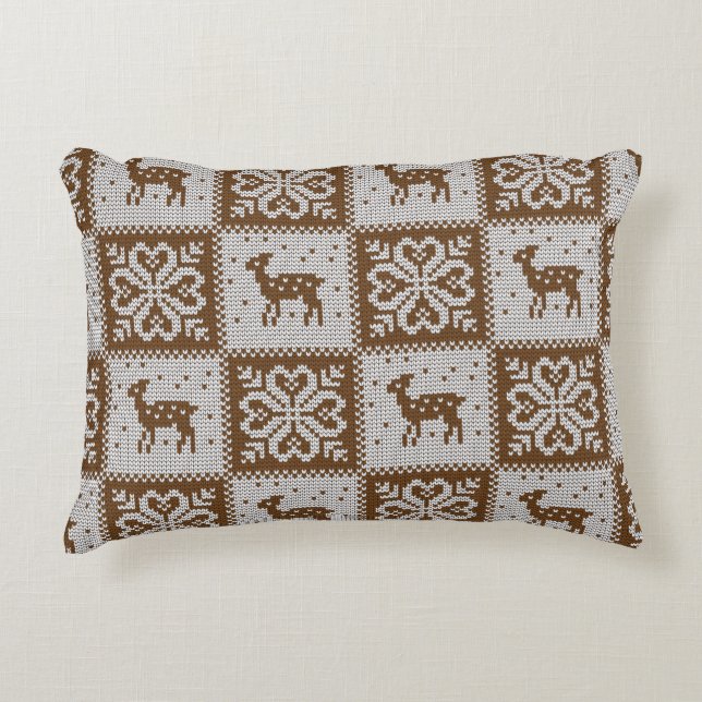 Vintage, nahtlose Ziermuster Dekokissen (Vorderseite)