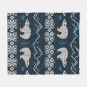 Vintage, nahtlose Ziermuster Fleecedecke (Vorderseite (Horizontal))