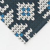 Vintage, nahtlose Ziermuster Fleecedecke (Ecke)