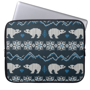 Vintage, nahtlose Ziermuster Laptopschutzhülle