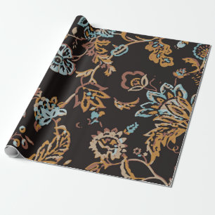 Vintage nahtloses Blumenmuster. Handgezeichnete Te Geschenkpapier