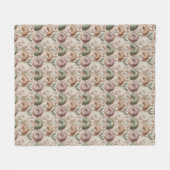 Vintage Nahtloses Muster Fleecedecke (Vorderseite (Horizontal))