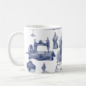 Vintage Nähtoile Kaffeetasse (Links)