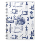 Vintage Nähtoile Notizblock (Vorderseite)