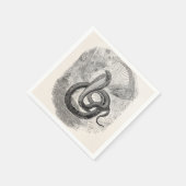 Vintage Naia Haje Snake - Vorlage für schlüssiges Serviette (Ecke)