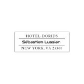 Vintage NAME Familien Rücksendeadresse Permastempel (Design)