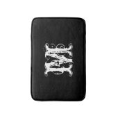 Vintage Namensanfangsbuchstabe-Monogramm-Badmatte Badematte (Vorderseite Vertikal)