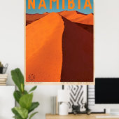 Vintage Namibia Travel Poster (Heimbüro)