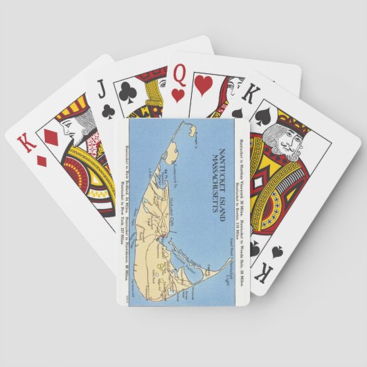Vintage-Nantucket-Karten Spielkarten (Rückseite)