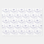 Vintage Nantucket, Martha's Vineyard Geschenkpapier Set (Vorderseite 2)