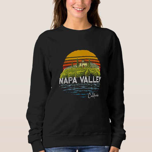 Vintage Napa Valley  Winery California Souvenir Sweatshirt (Vorderseite)
