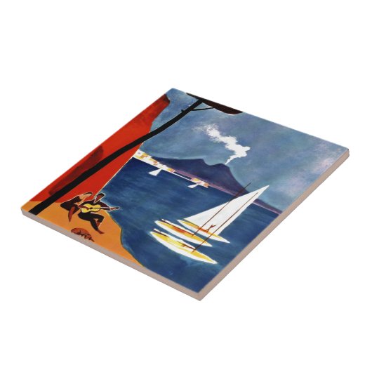 Vintage Napoli Liebe Romantik Fliese (Seite)