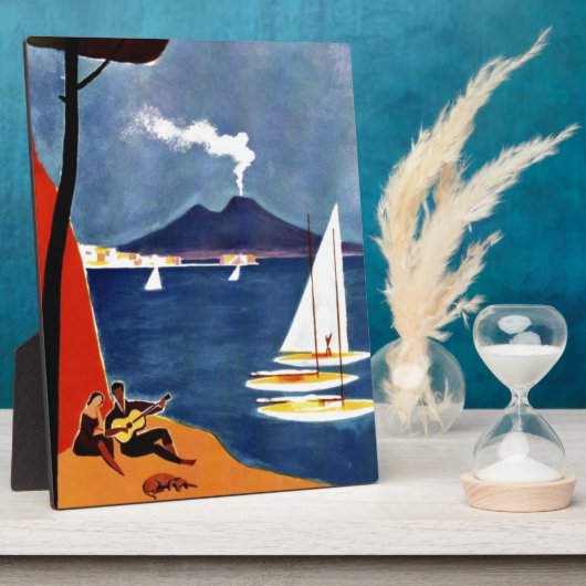 Vintage Napoli Liebe Romantik Fotoplatte (Seite)