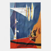 Vintage Napoli Liebe Romantik Geschirrtuch (Vertikal)