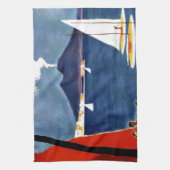 Vintage Napoli Liebe Romantik Geschirrtuch (Vertikal)