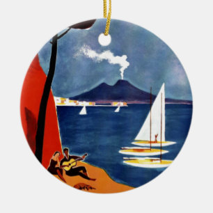 Vintage Napoli Liebe Romantik Keramikornament