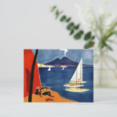 Vintage Napoli Liebe Romantik Postkarte (Stehend Vorderseite)