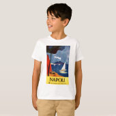 Vintage Napoli Liebe Romantik T-Shirt (Vorne ganz)