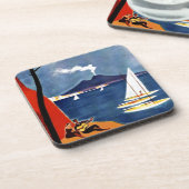 Vintage Napoli Liebe Romantik Untersetzer (Linke Seite)