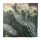 Vintage Narbale, Meereswale und Meerestiere Fliese (Vorderseite)