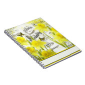 Vintage Narzissen Notizblock (Rechte Seite)