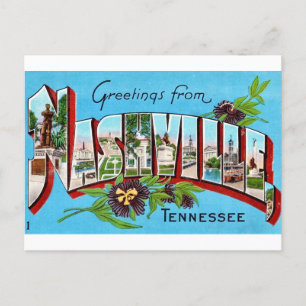 Vintage Nashville Grußpostkarte Postkarte