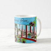 Vintage Nashville Postcard Mug Kaffeetasse (VorderseiteRechts)