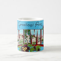 Vintage Nashville Postkarten-Tasse