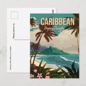 Vintage nassau Bahamas, karibischer Urlaub Postkarte (Vorne/Hinten)