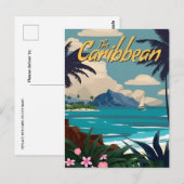 Vintage nassau Bahamas, karibischer Urlaub Postkarte (Vorne/Hinten)