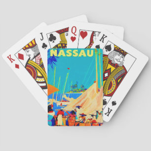 Vintage Nassau Reise Spielkarten