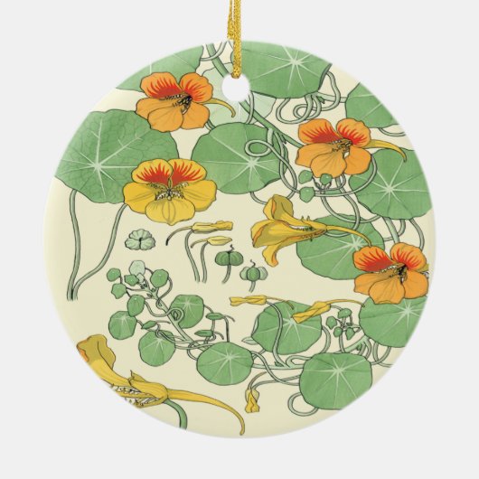 Vintage Nasturien Keramik Ornament (Hinten)