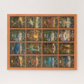Vintage National Park Stempel Puzzle (Horizontal)