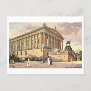 Vintage Nationalgalerie in Berlin Postkarte