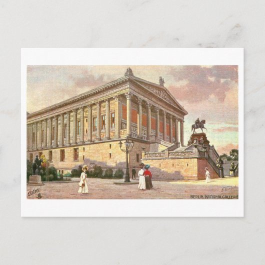 Vintage Nationalgalerie in Berlin Postkarte (Vorderseite)