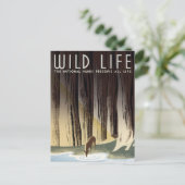 Vintage Nationalparks der Wilden Lebewesen WPA Postkarte (Stehend Vorderseite)