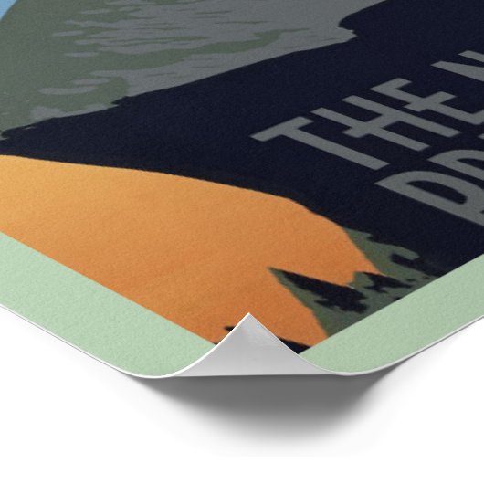 Vintage Nationalparks für Bergziegen Poster (Ecke)