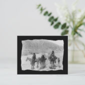 Vintage Native American Apache Postkarte (Stehend Vorderseite)