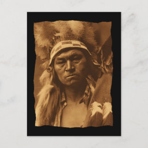 Vintage Native American Cayuse Krieger 1910 Postkarte