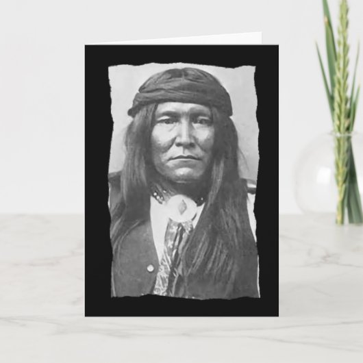 Vintage Native American Cochise Apache Karte (Vorderseite)