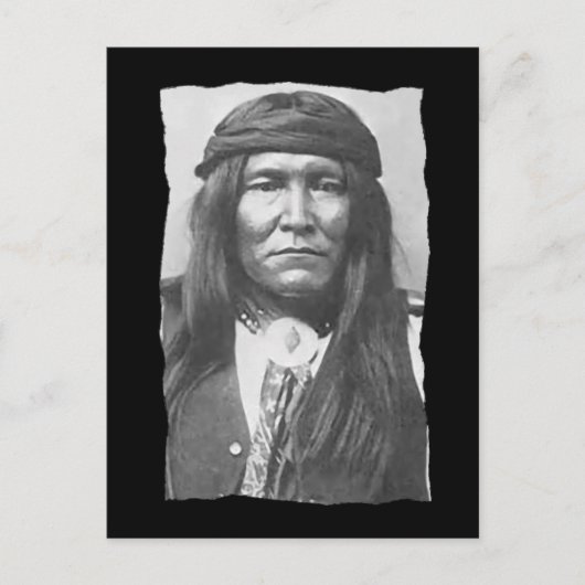 Vintage Native American Cochise Apache Postkarte (Vorderseite)