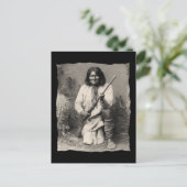 Vintage Native American Geronimo Apache Postkarte (Stehend Vorderseite)