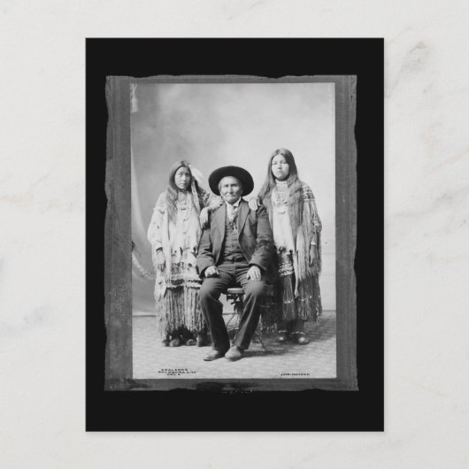 Vintage Native American Geronimo Postkarte (Vorderseite)