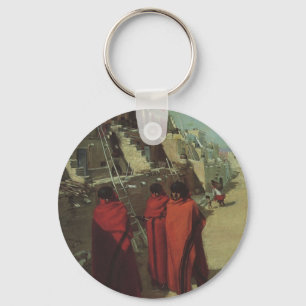 Vintage Native American, Hopi Pueblo by Louis Akin Schlüsselanhänger