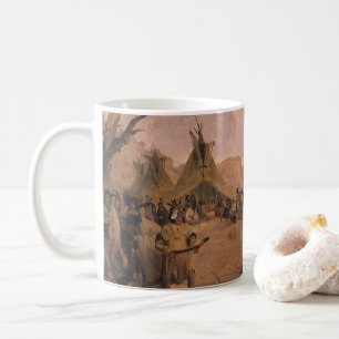 Vintage Native American, Medicine Dance von Eastma Kaffeetasse