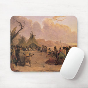 Vintage Native American, Medicine Dance von Eastma Mousepad