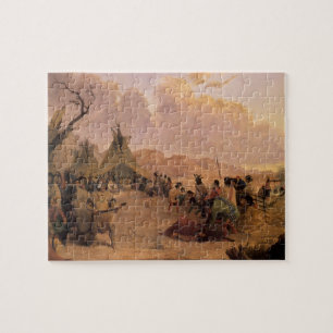 Vintage Native American, Medicine Dance von Eastma Puzzle